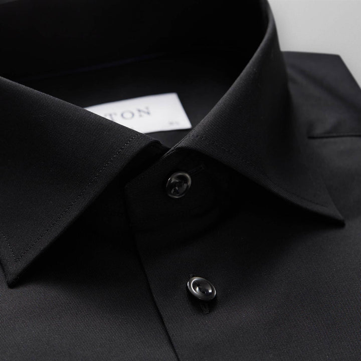 SIGNATURE TWILL SHIRT - CONTEMPORARY  Black