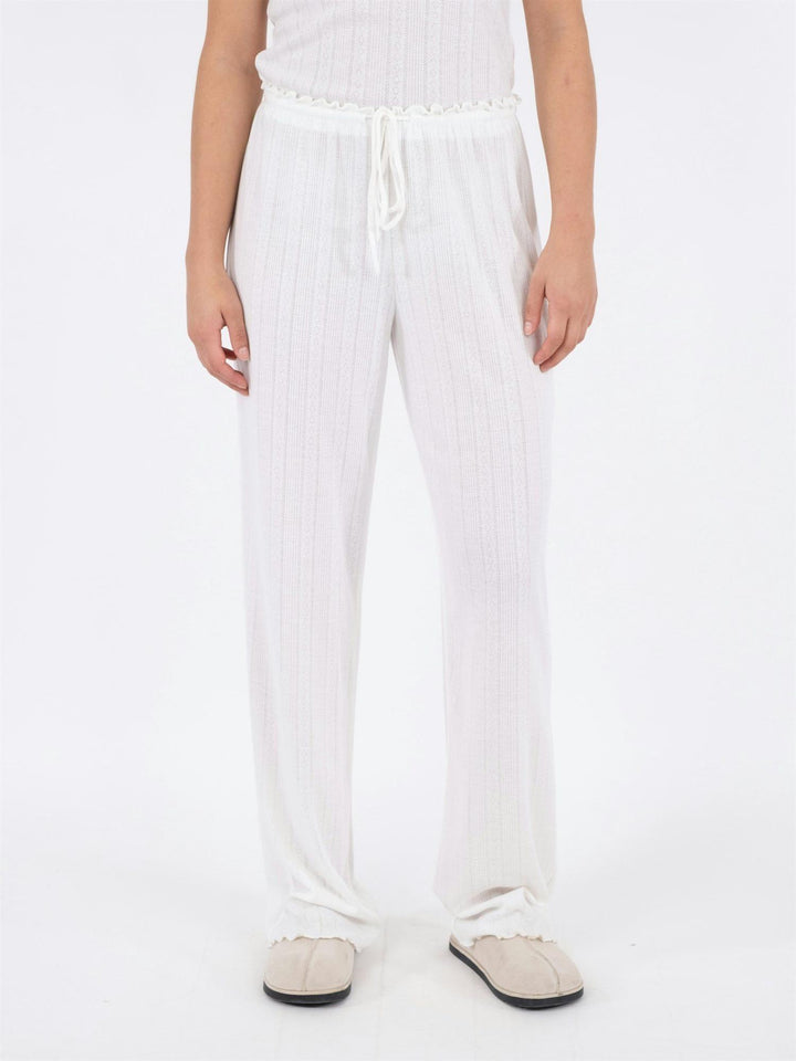 Serafina Pointelle Pants  White