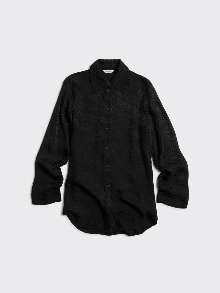 Luka Monogram Shirt  Black