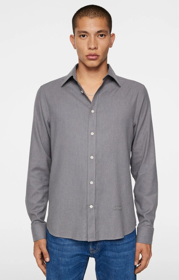 Light Flannel Slim Shirt  Night Owl