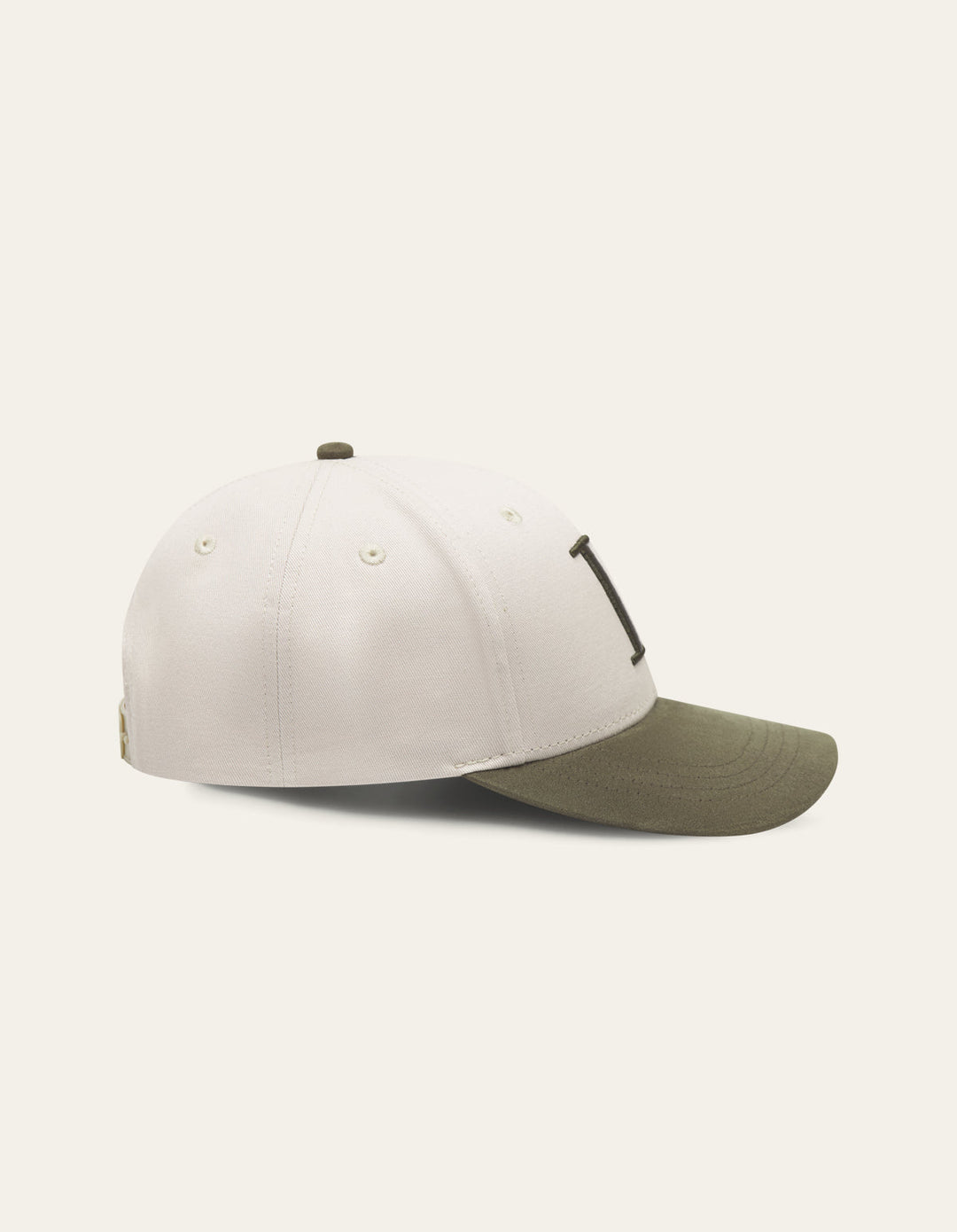 Baseball Cap Contrast Suede II  Light Desert Sand/Forest Green