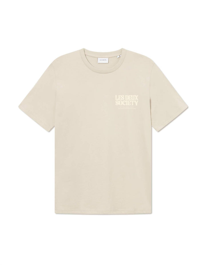 Society T-Shirt  Light Sand/Summer Melon