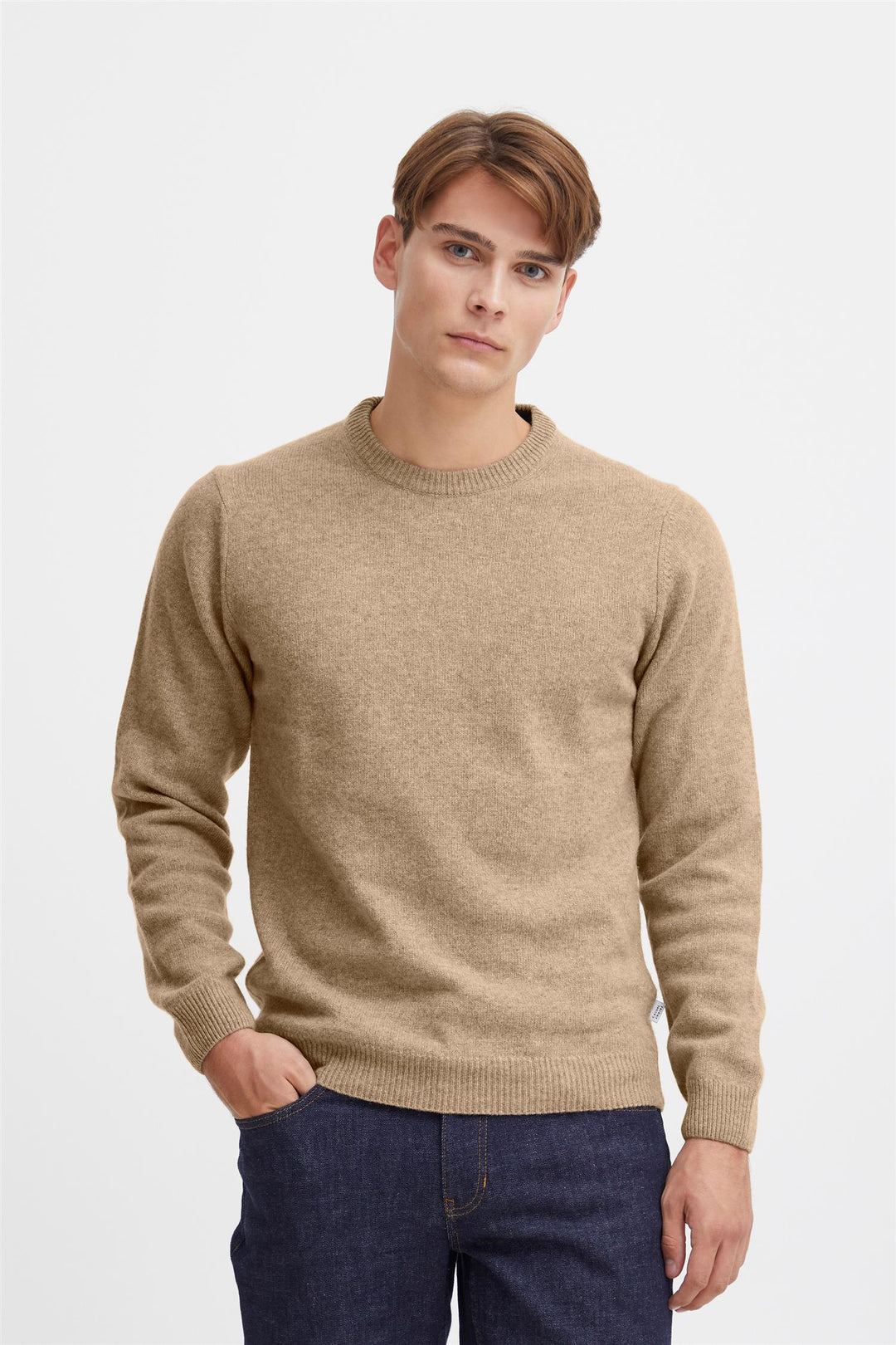 KARL crew neck bounty knit  Silver Mink Melange