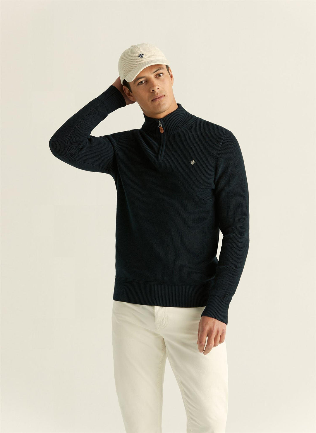 Bernard Half Zip  Blue