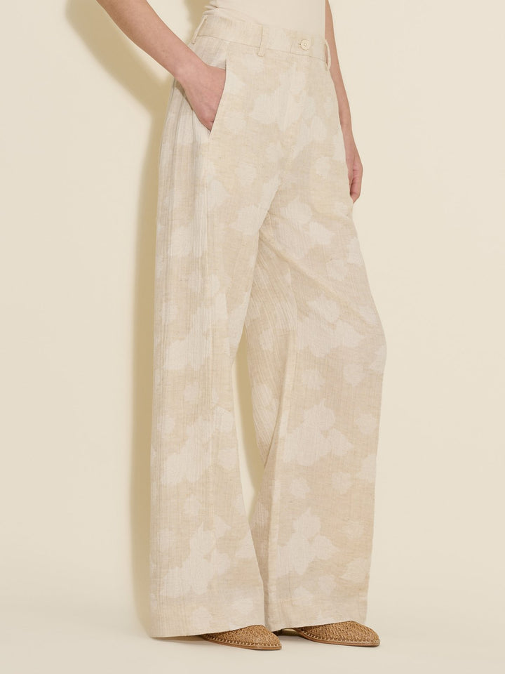 Vidda Jacquard Trousers  Ecru Mix