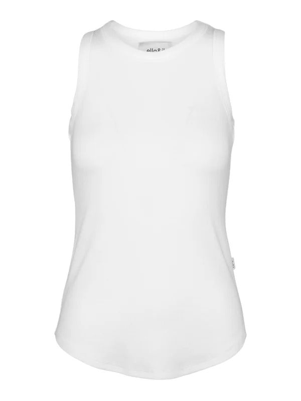 LEA RIB SINGLET  White