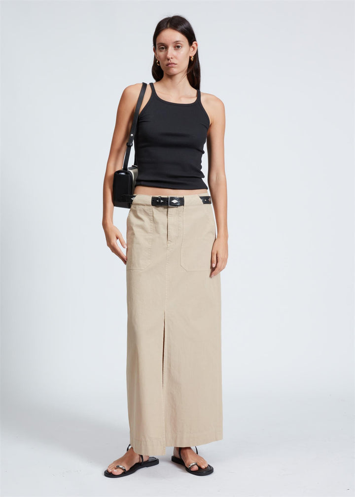 LEYTON SKIRT  Khaki