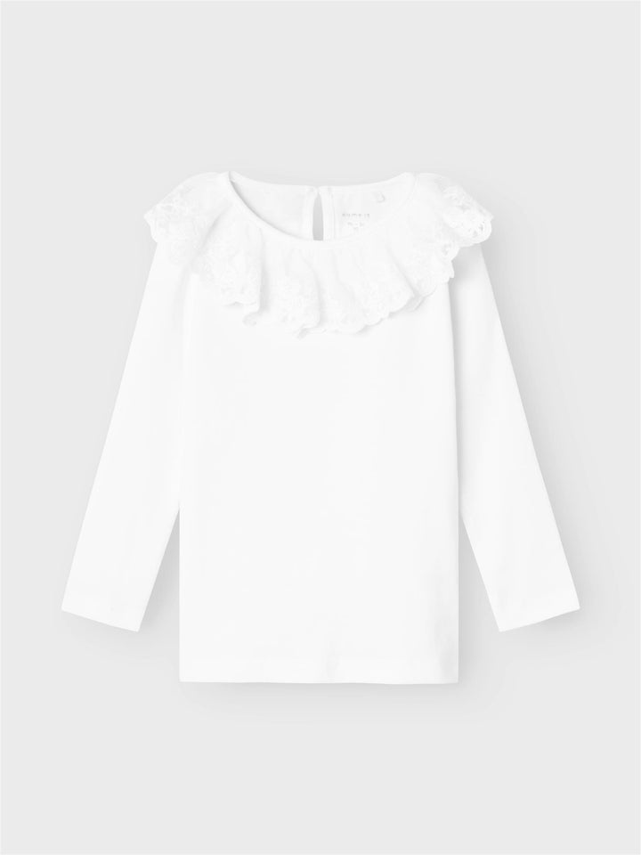 NMFRILDA SLIM LS TOP  Bright White