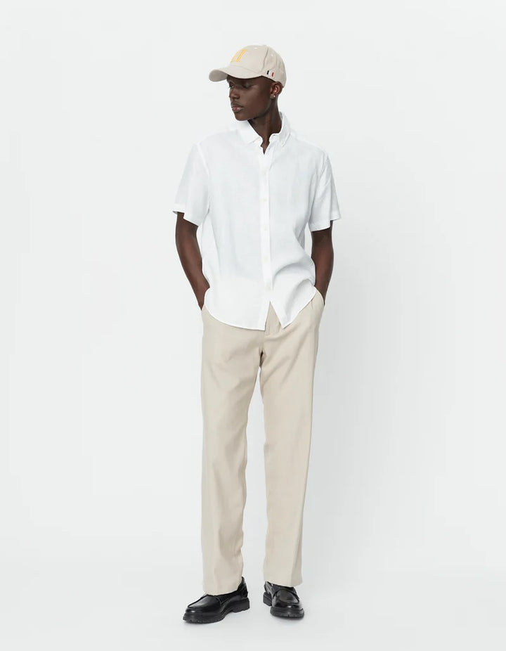 Kris Linen SS Shirt  White