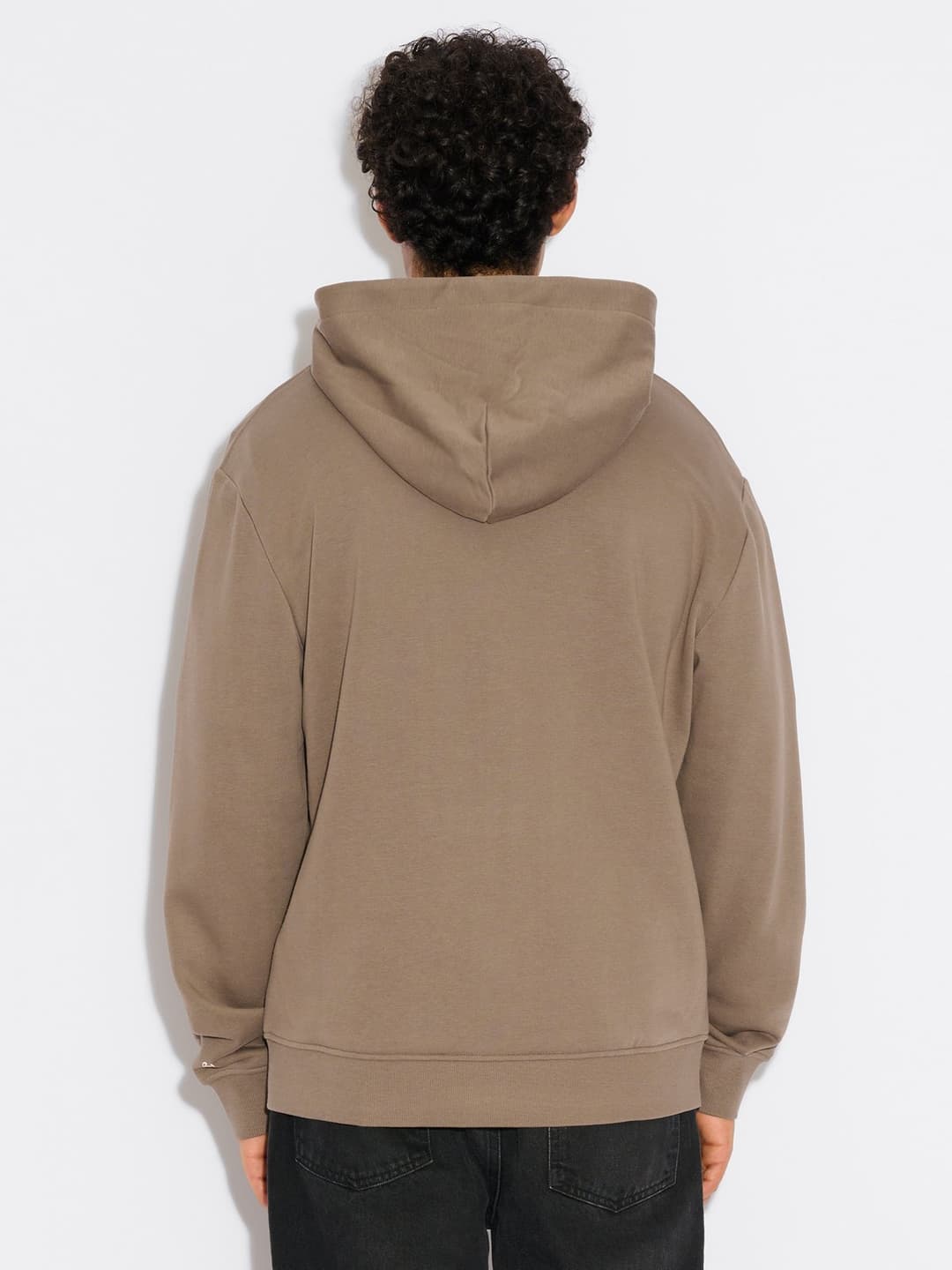 M Regular Light Zip Hoodie  Taupe