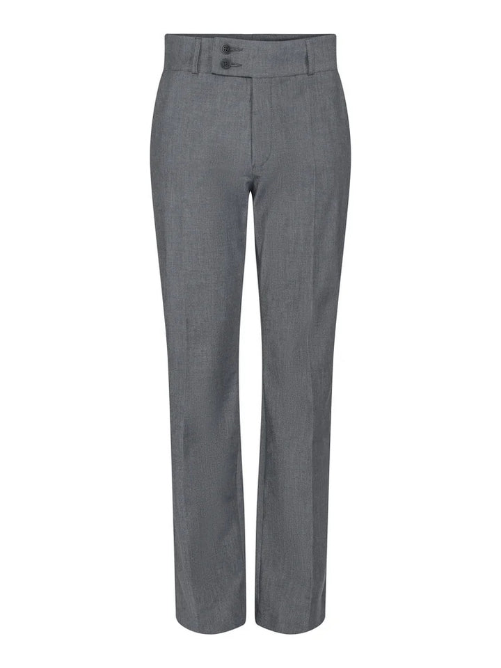 HIGH WAIST TROUSER  Grey Melange