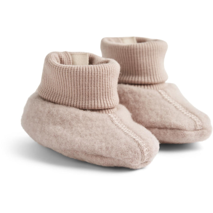 WOOL FLEECE BOOTIES LEI  Dry Rose