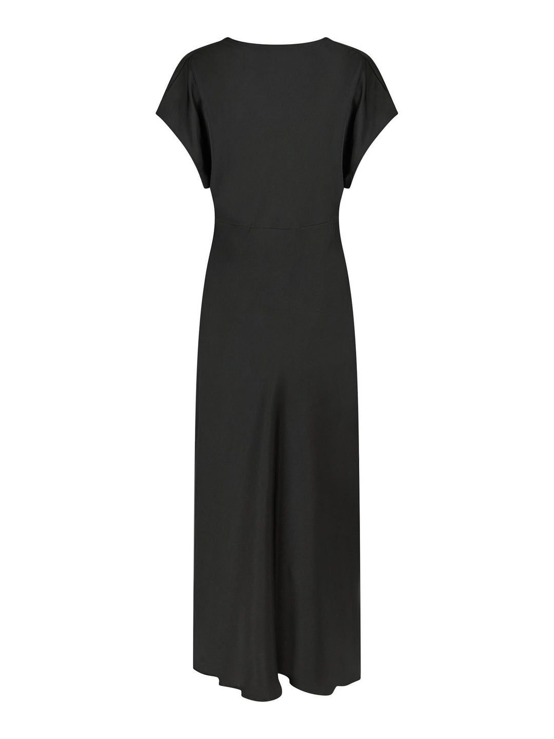 Andrea Heavy Sateen Dress  Black