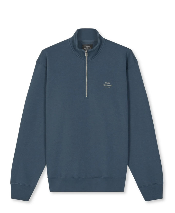 Standard Half Zip Logo Sweat  Midnight Navy