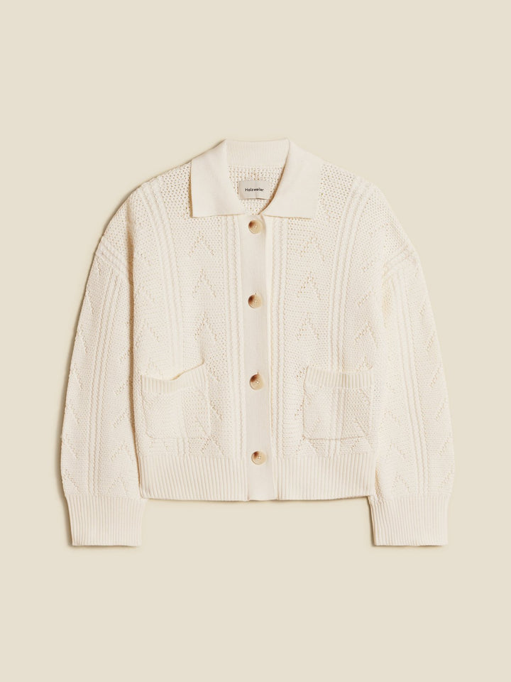 Serena Knit Cardigan  White