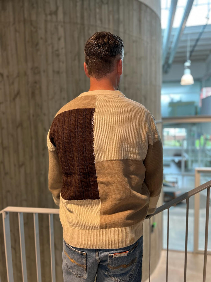 WBKoon Patch Cardigan  Brown