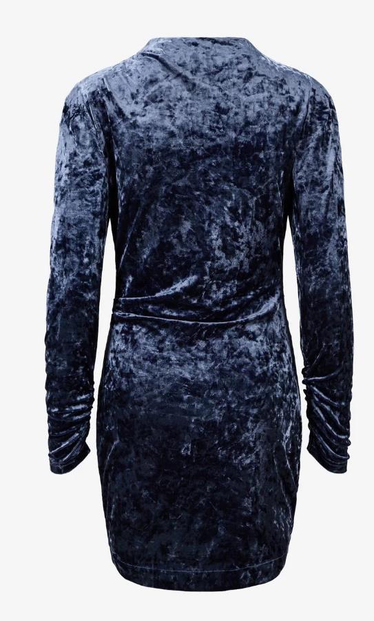 Shine Dress Velour  Ashy Blue