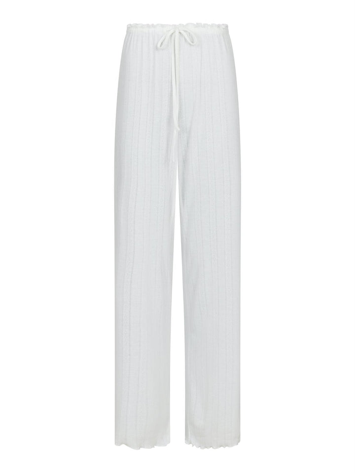 Serafina Pointelle Pants  White