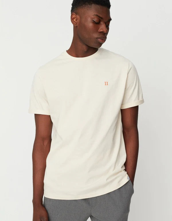 NØRREGAARD T-SHIRT  Ivory/Orange