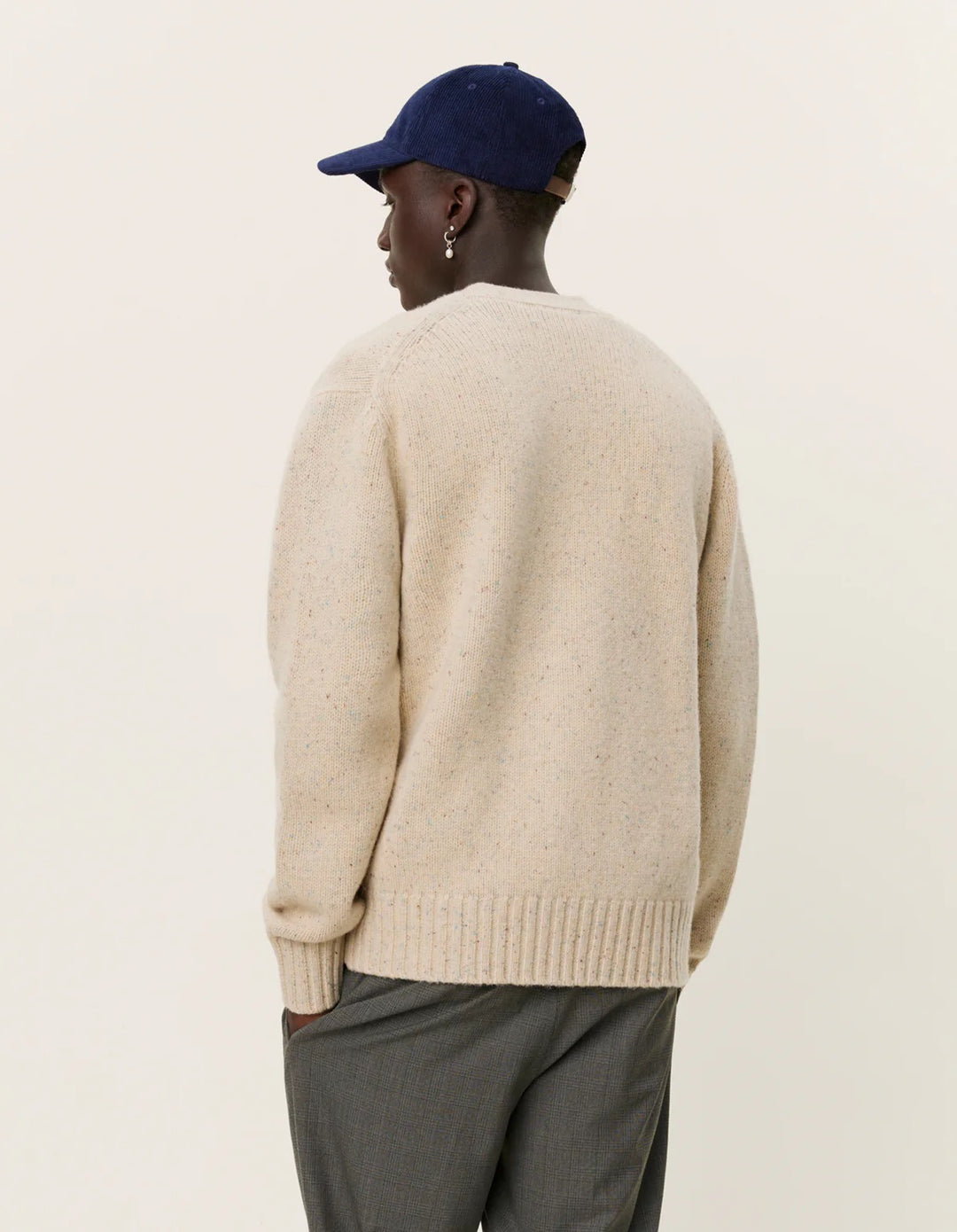 Gary Fleck Wool Cardigan  Light Sand