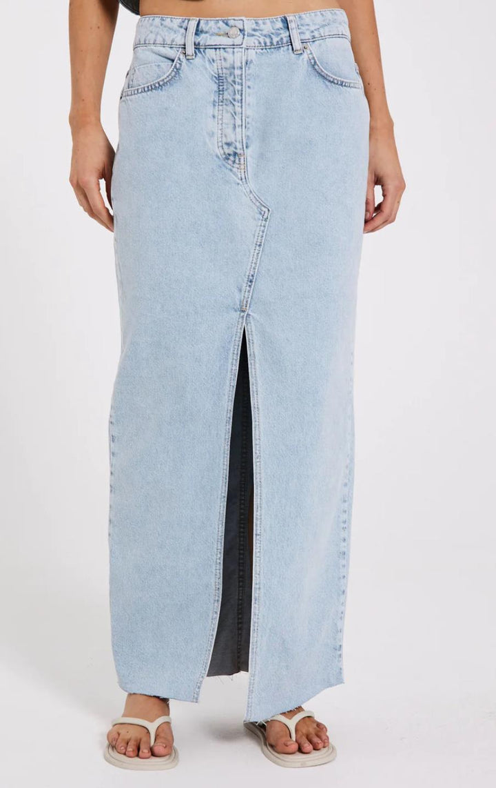 Ninni maxi denim skirt  Blue Light Wash