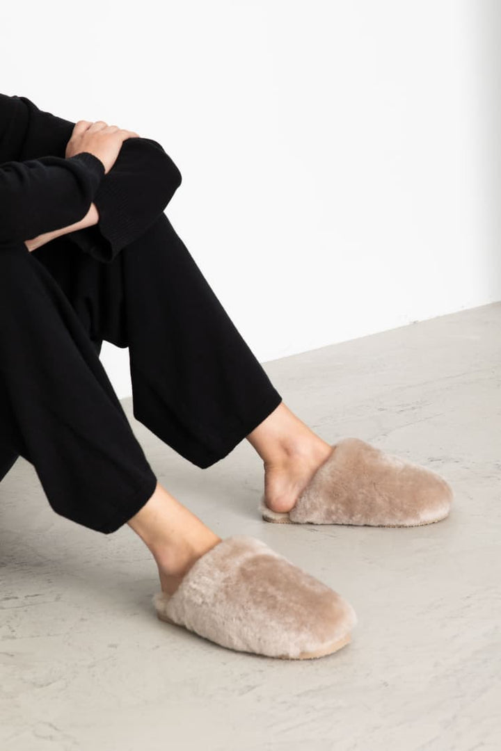 Cozy Slippers  Taupe