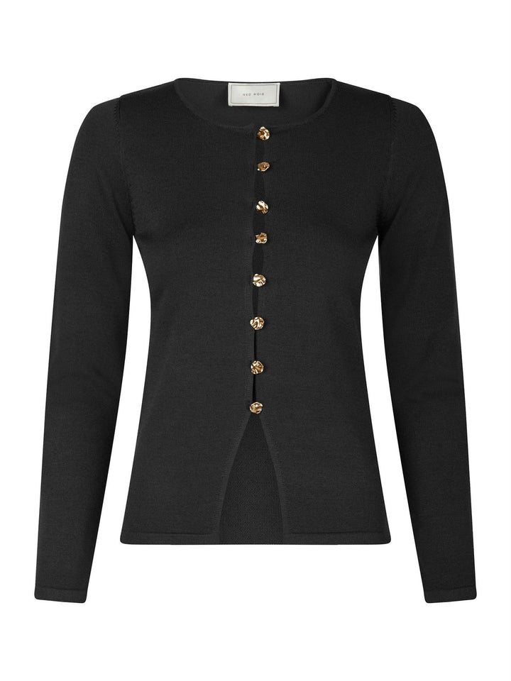 Teller Knit Blouse  Black