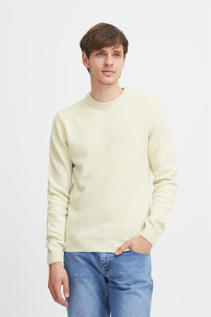 KARL crew neck bounty knit  Light Sand Melange