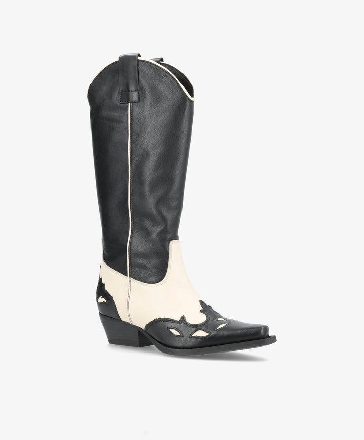 FANNY BOOTS  Black/Cream