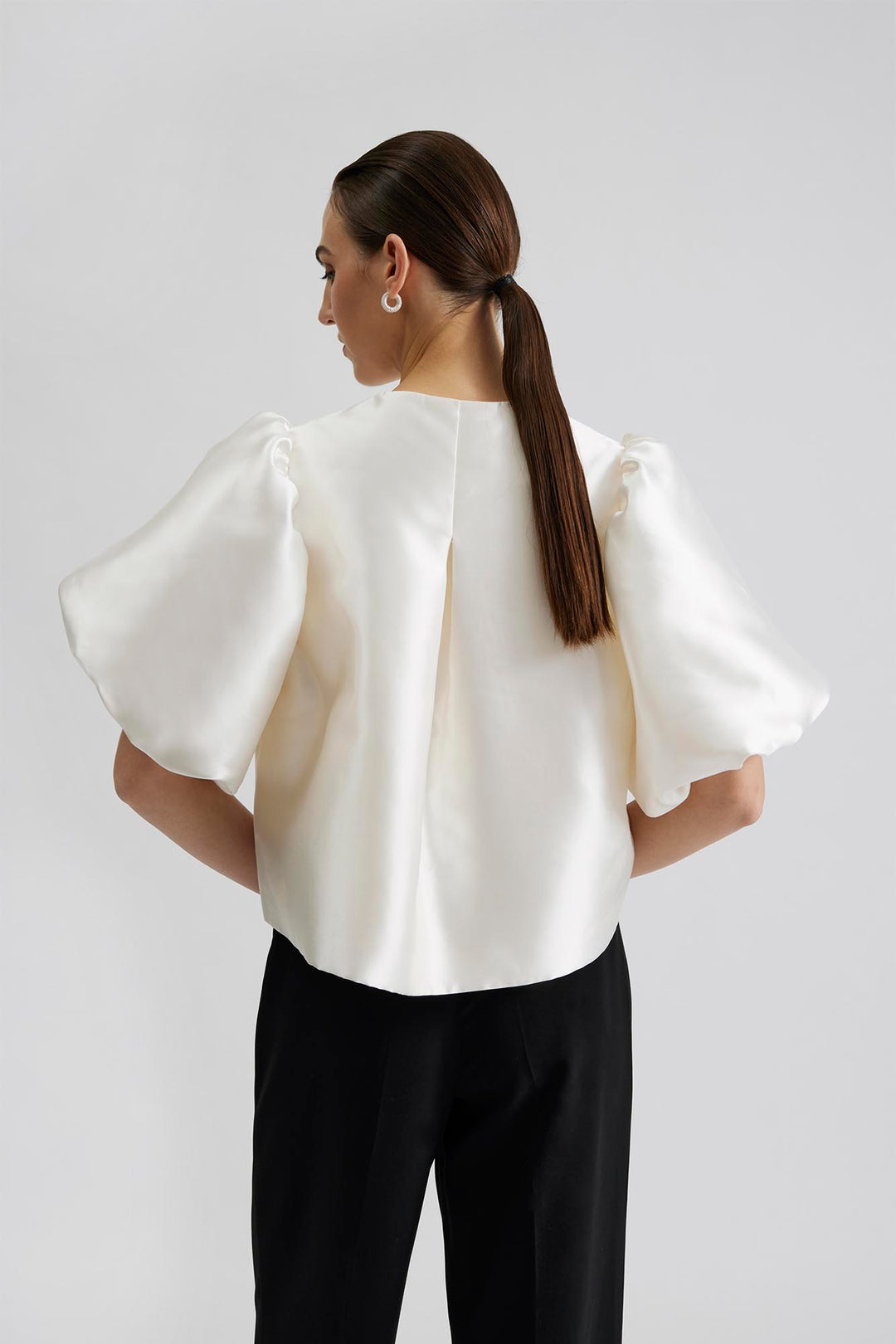 CLEO POUF SLEEVE BLOUSE  Ivory