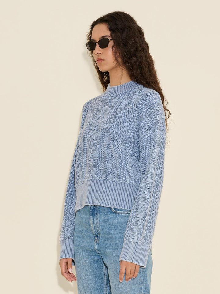 Serena Knit Sweater  Lt. Blue