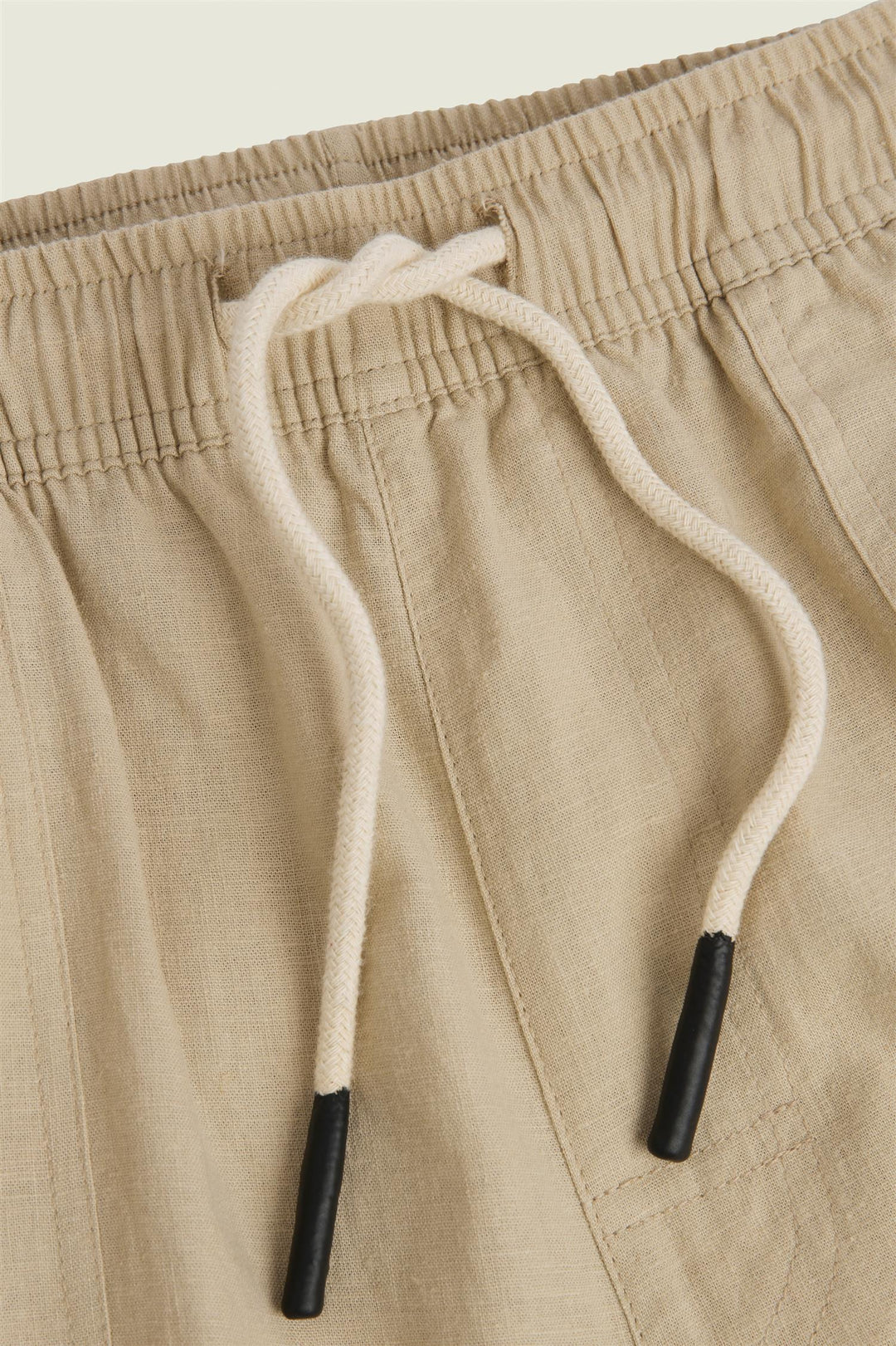 CARGO LINEN PANTS  Beige