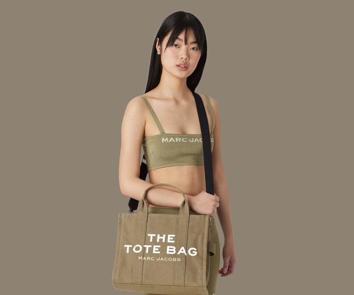 THE MEDIUM TOTE COTTON  Slate Green