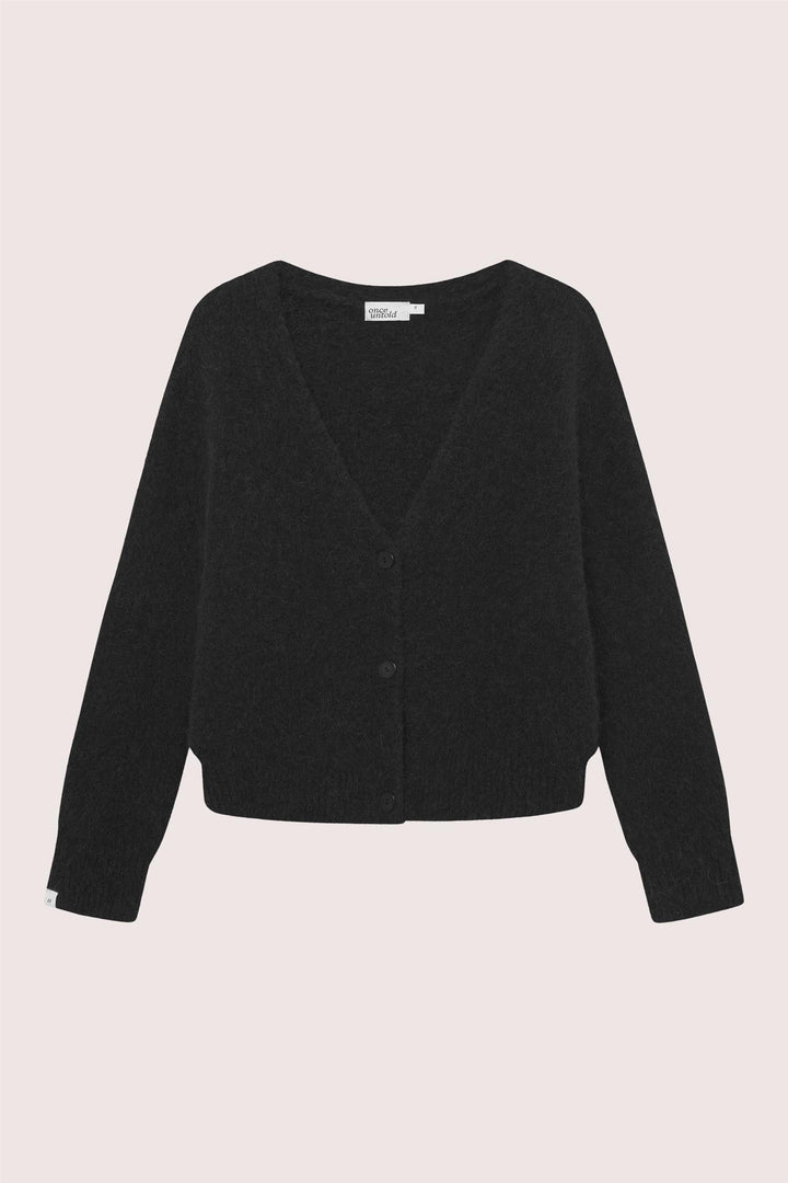 Astrid V Neck Cardigan  Black