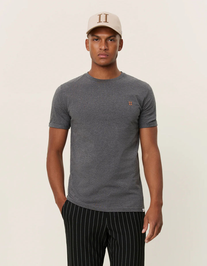 Nørregaard T-Shirt - Seasonal  Charcoal Melange/Orange