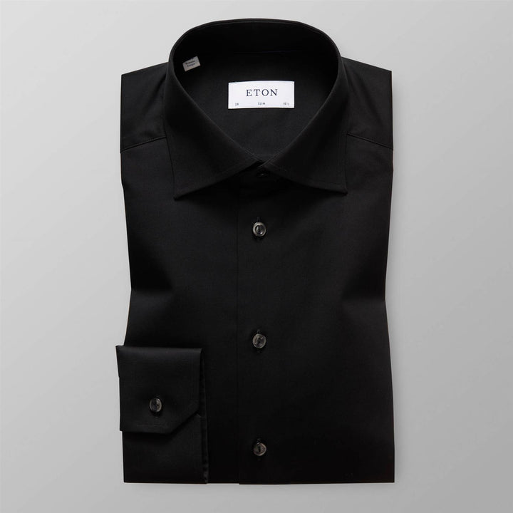 SIGNATURE TWILL SHIRT - CONTEMPORARY  Black