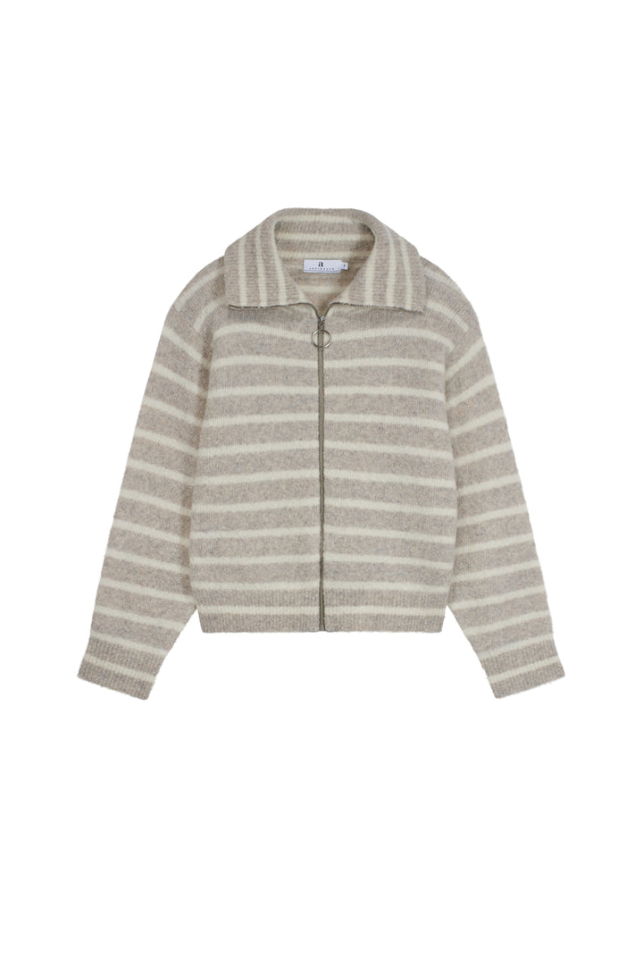 JAMES Stripe  Lt Beige/Offwhite