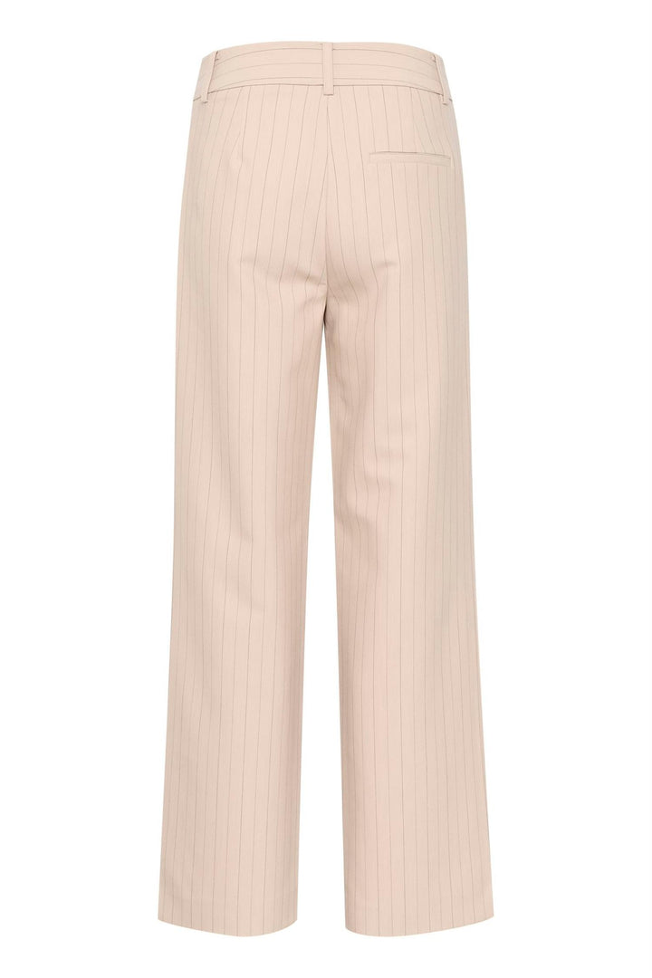 JoelleGZ pinstripe MW pants  105921 Sand Pinstripe