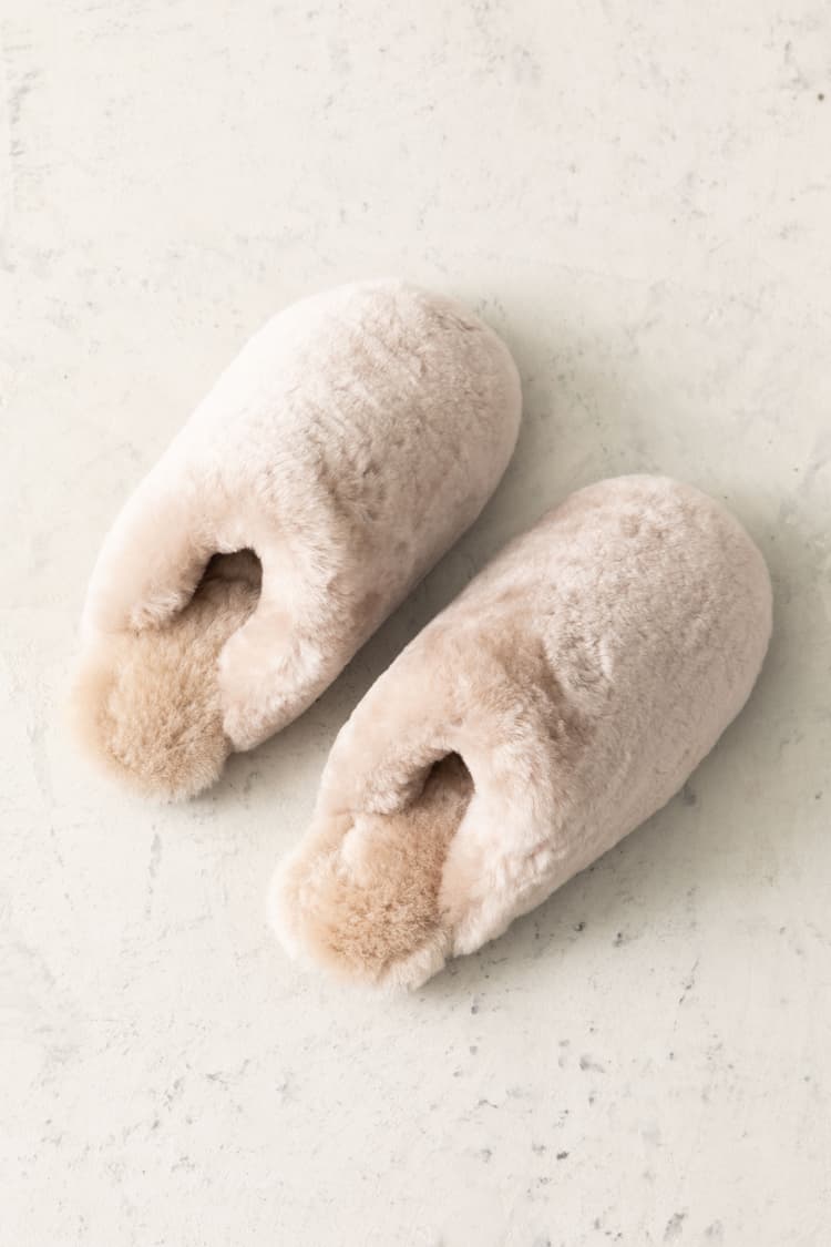 Cozy Slippers  Taupe