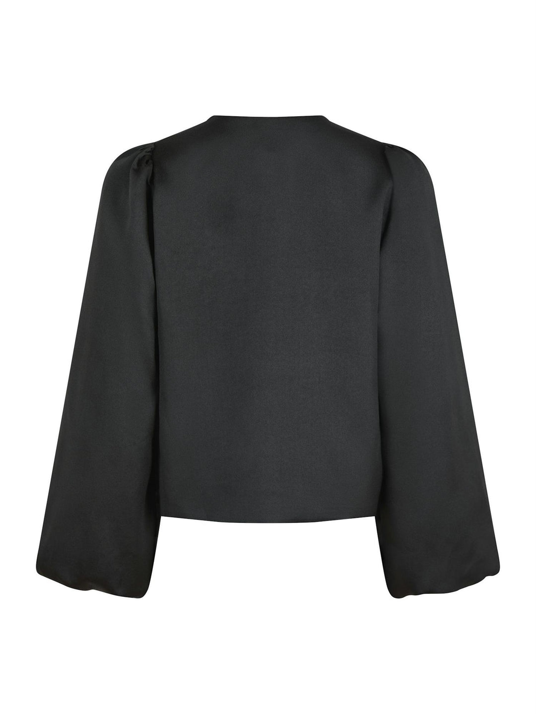 Daliska Dull Satin Blouse  Black