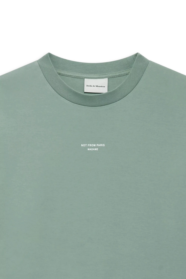 Le T-Shirt Slogan Classique  Water Green