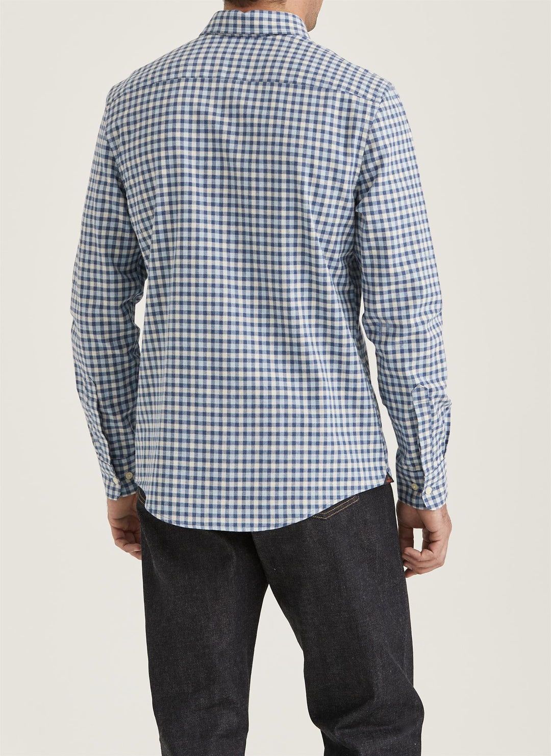 Watts Flannel Check Shirt-Slim Fit  Blue