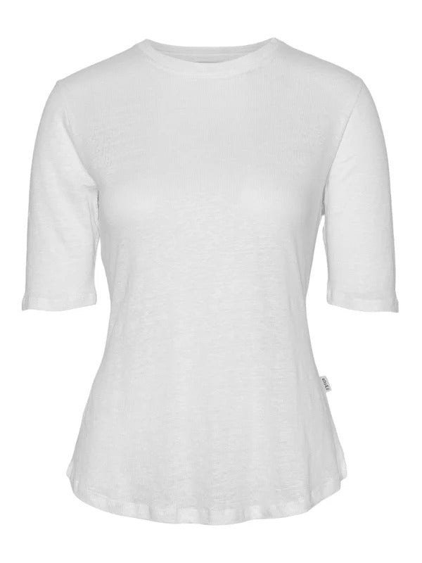 Karina linen tee  White