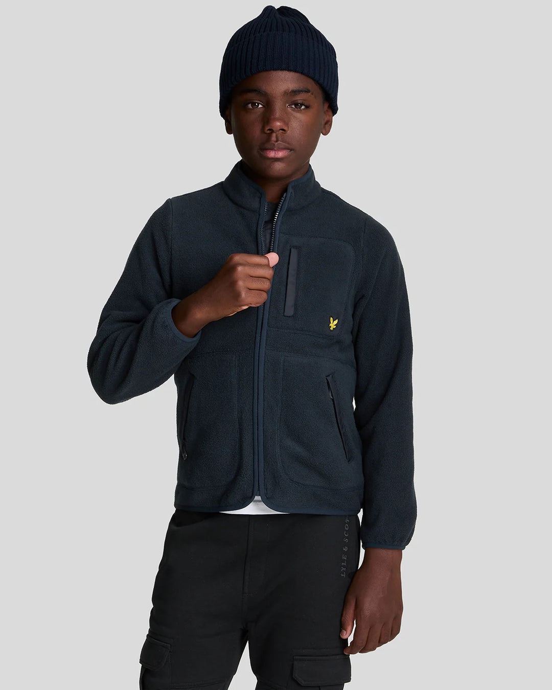 Microfleece Zip Through  Dark Navy