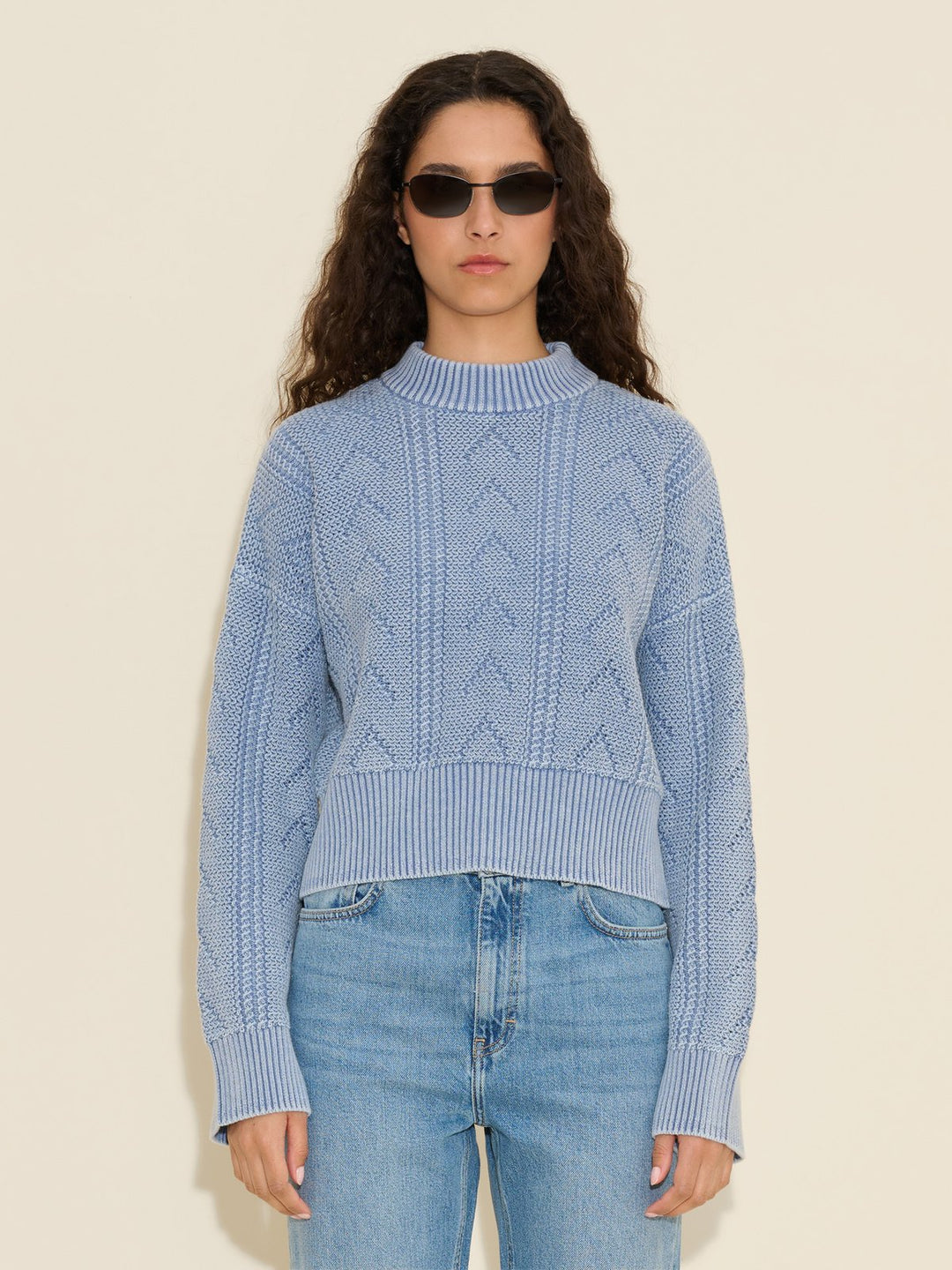 Serena Knit Sweater  Lt. Blue