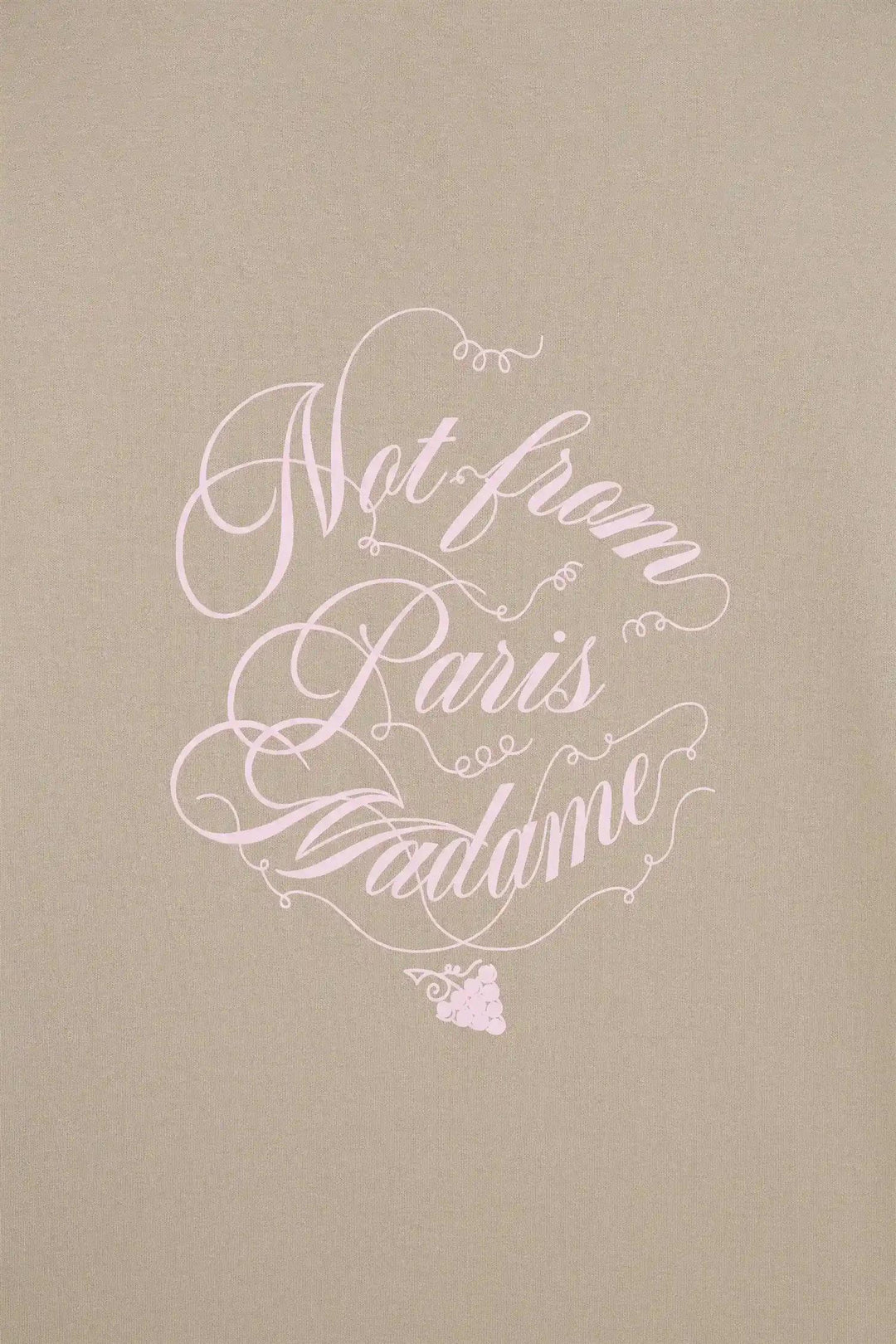 LE T-SHIRT SLOGAN VIGNES  Beige