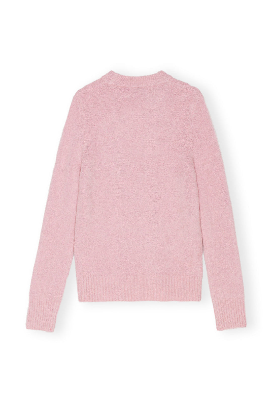 Brushed Alpaca O-neck  Chalk Pink