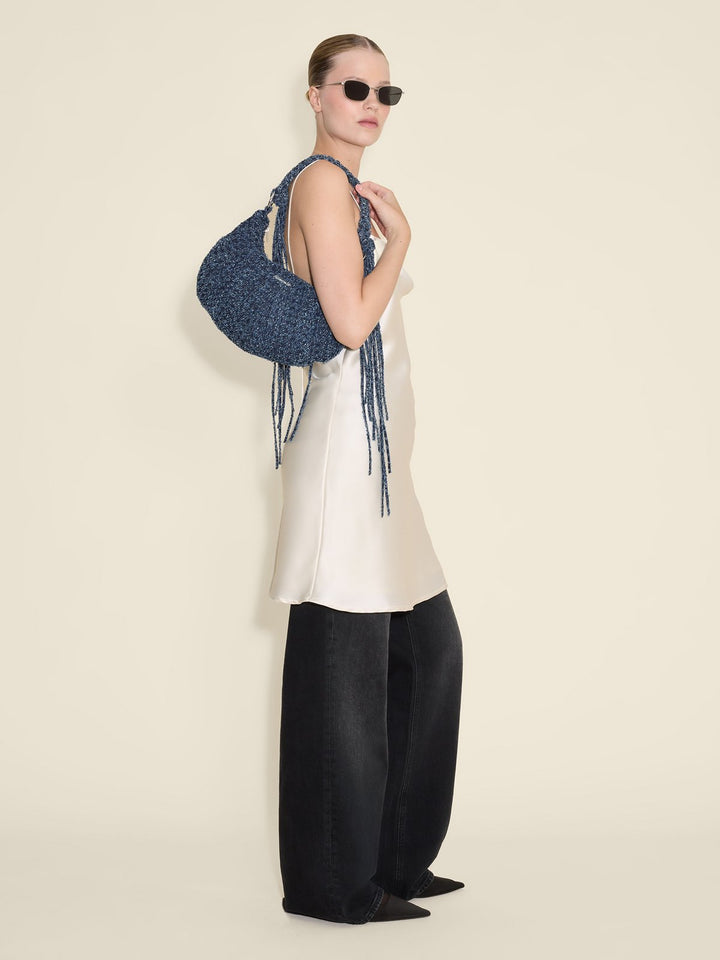 Cocoon Denim Small Bag  Blue