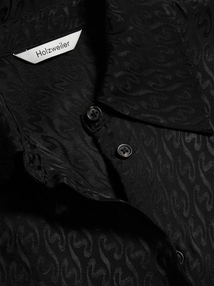 Luka Monogram Shirt  Black