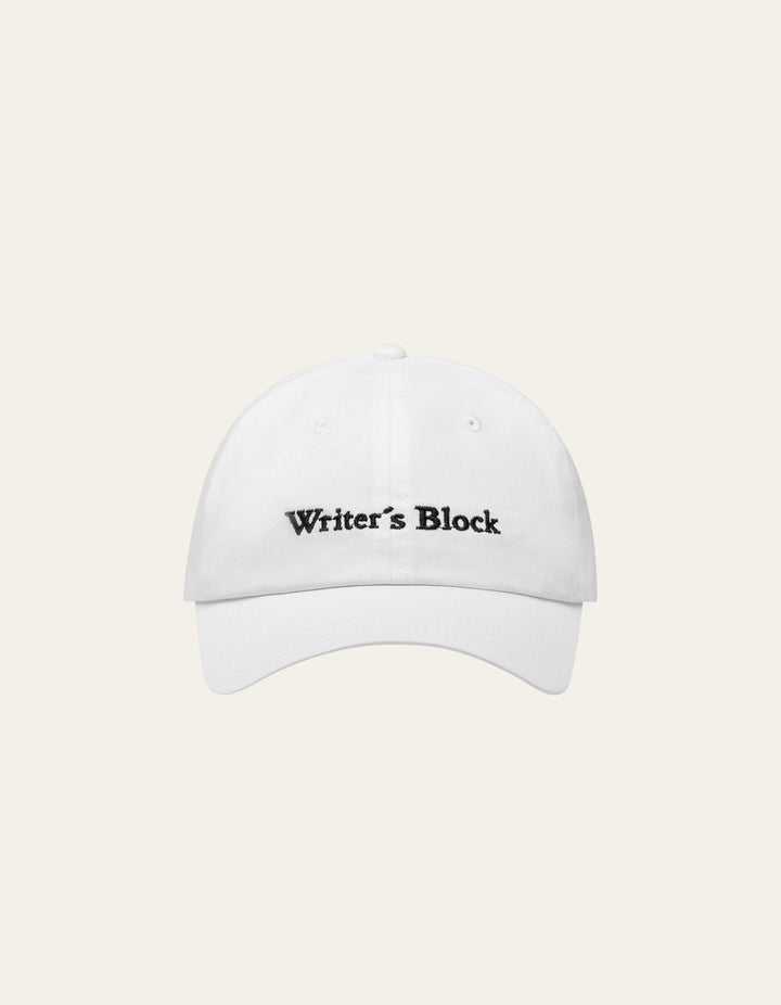 Newspaper Dad Cap  Light Ivory/Black